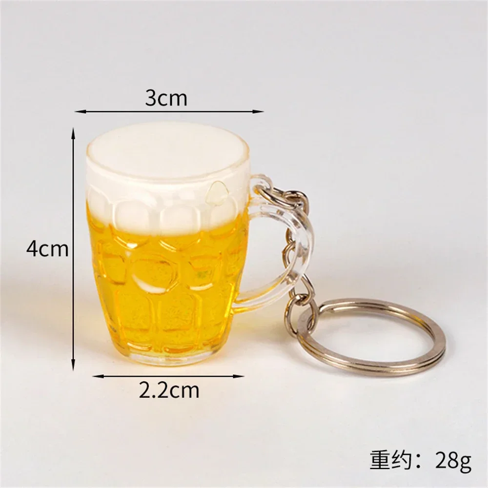 EACTEL Lot De 2 Porte-clés En Forme De Canette De Bière En Forme De Canette De Bière, Pour Couples, Sac à Dos, Bijoux, Accessoires De Clé De Voiture