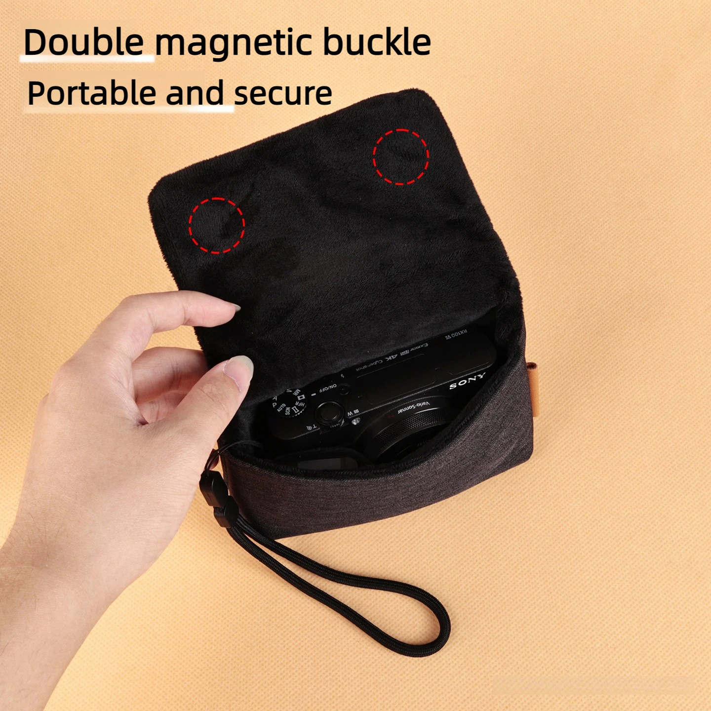 Borsa per Fotocamera Adatta per Sony RX100 M5 M6 M7 Ricoh GRIII GR3X Canon G7X2 G7X3 G9X - immagine 2