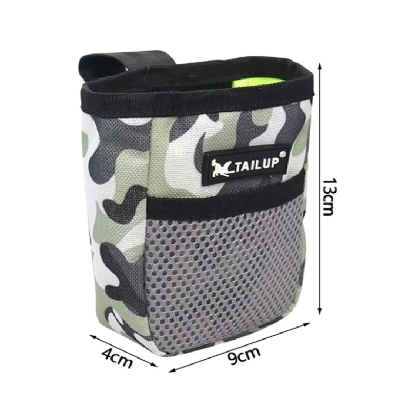 Dog Training Treat Pouch Large Opening Bag with Mesh Wall Waist Belt Clip Pocket Doggie Puppy Snack Bait Reward Storage Holder