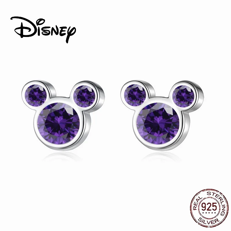 Silver Earrings Disney Mickey Mouse 925 Sterling Silver Mickey Series