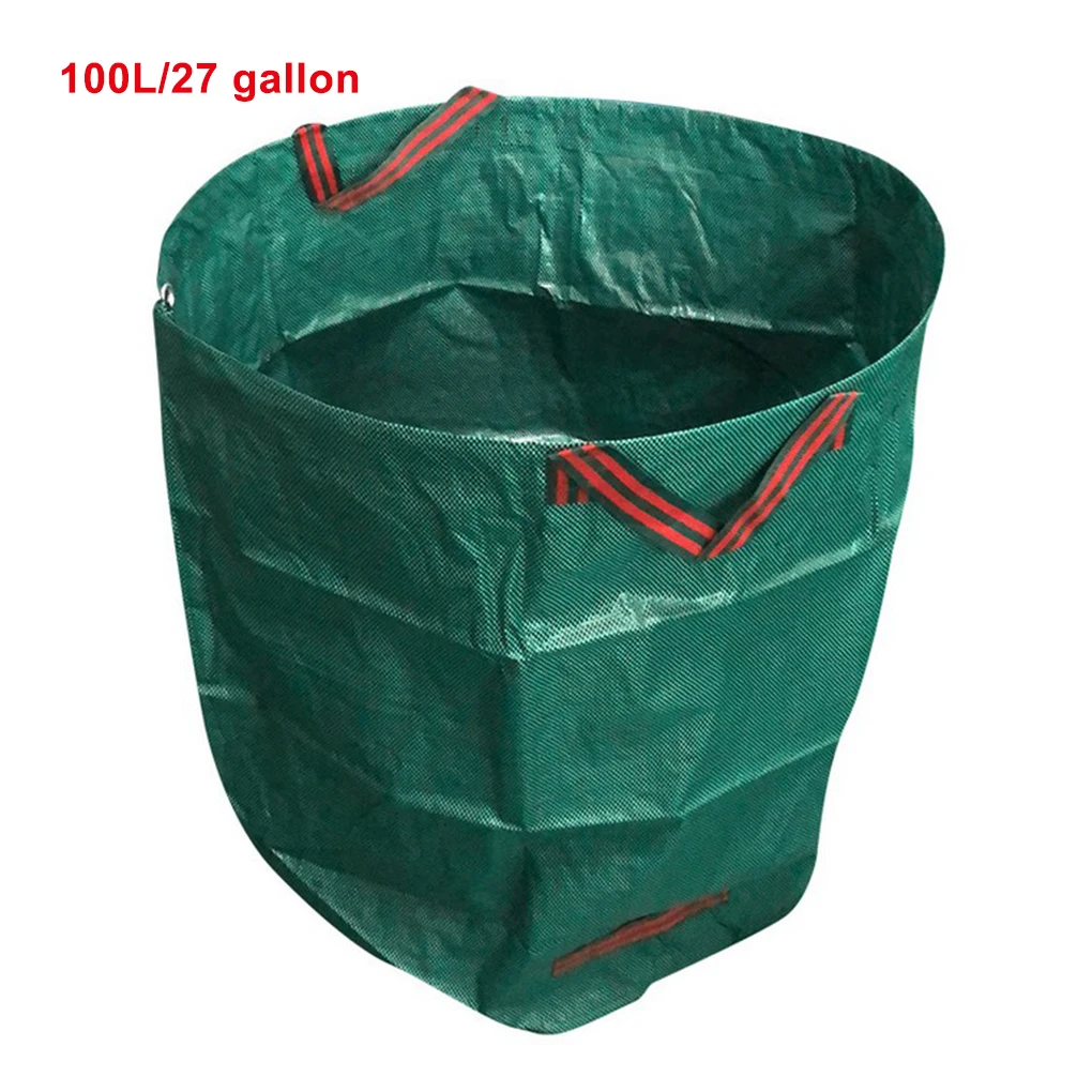 Leaf Storage Bag Waterproof Garden Trash Can Plastic Yard Waste Collection Bin  300L 80 Gallons