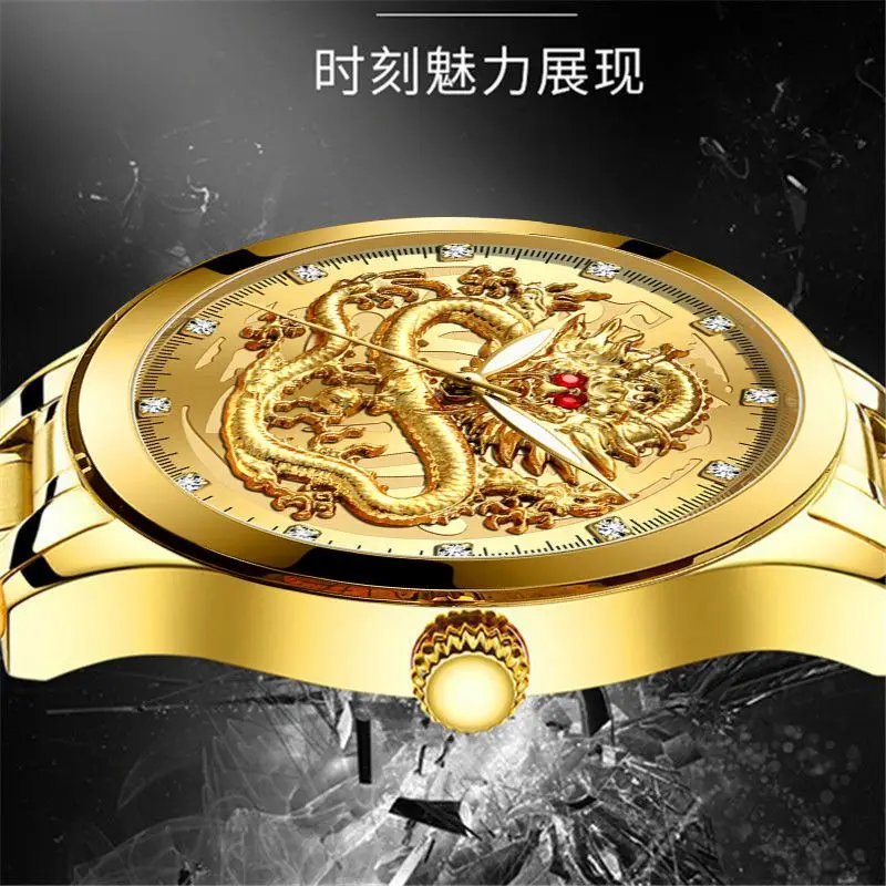 New Mens Watches Top Brand Luminous Points Daily Waterproof Casual Fashion Stainless Steel Quartz Wristwatch Gift