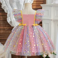 Robe de princesse K-Pop Hunters Zoey Mira Rumi pour filles, robes de fête d'anniversaire pour enfants, vêtements en Tulle sans manches pour enfants de 1 à 5 ans 3