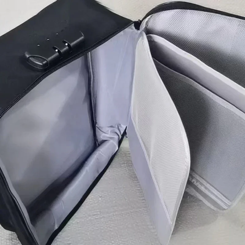 1개의 파일 보관 서류 가방, 남녀공용 보관 가방, 여권 및 신분증 가족용 다기능 파일 보관 가방