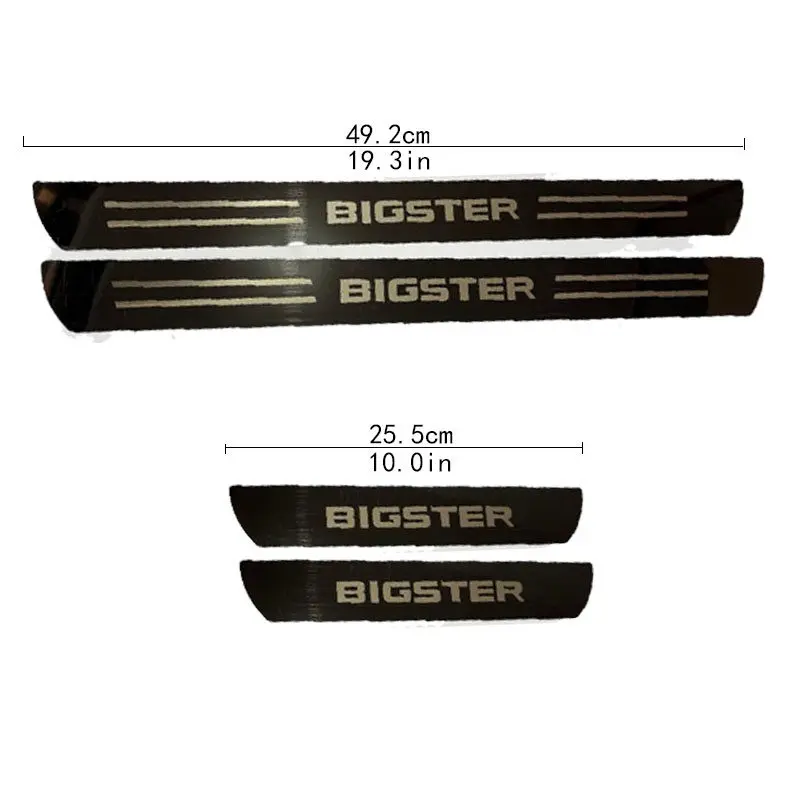 Für DACIA BIGSTER 2024-2025 Edelstahl Einstiegsleisten Türschwellerschutz Schwellerverkleidungen Auto-Zubehör