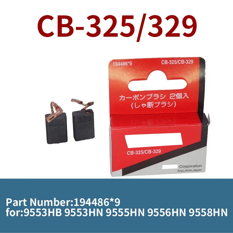 CB-325 CB-329 Carbon Brush for Makita Genuine Carbon Brush 9553HB 9553HN 9555HN 9556NH 9558HN Angle Grinder Accessories