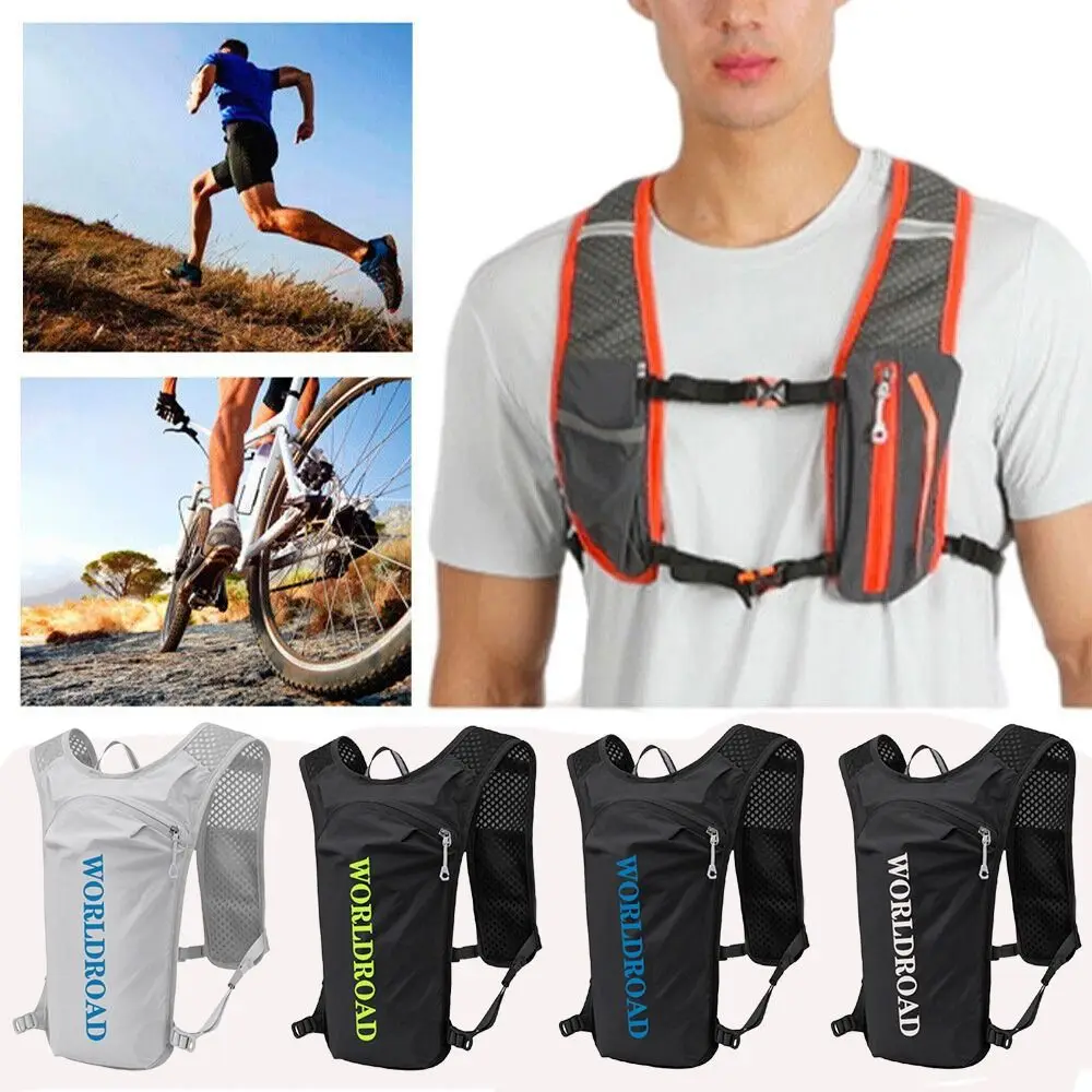 Outdoor Ultra-light Water Rucksack Bag Gym Bag Breathable Hiking Hydration Backpack Sport Bags 5L Running Cycling Vest