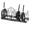 Adjustable Cookware Storage Rack Kitchen Accessories Pan Pot Storage Organizer Multi-Functional Dish Bowl Drying Shelf 3