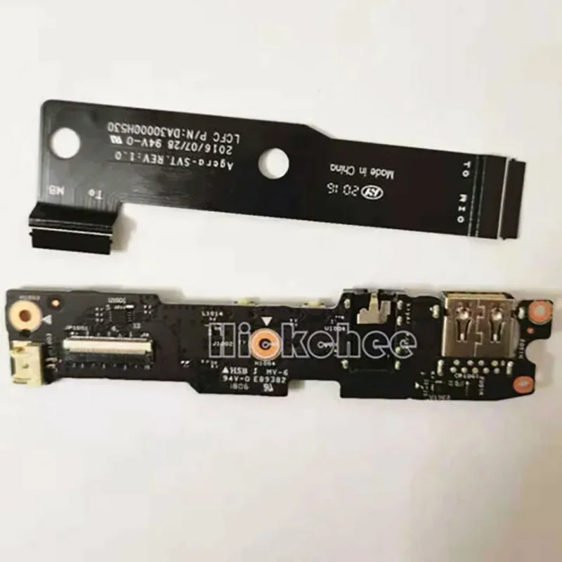 

New USB board audio board with cable for Lenovo Yoga 910-13ikk cyg50 NS-A902 da30000h530 power button connector