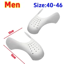 5 Pairs Anti - Crease Shoe Protectors for Toe Support in Sports Shoes (Men - 2pcs - white)