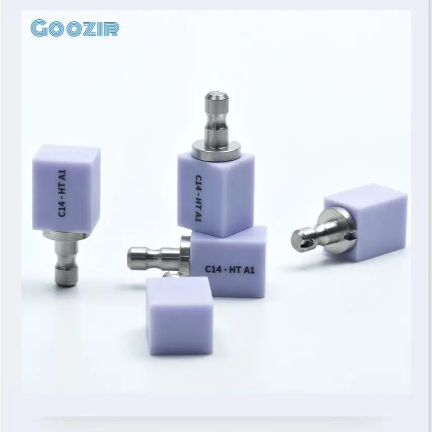 

Goozir Dental Lab Clinic Press Ingots CAD CAM Milling Cutting C14 HT Block Disc Glass Ceramic Lithium Disilicate