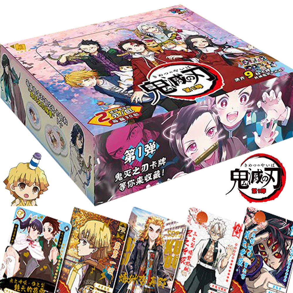 

Little Dinosaur Demon Slayer Cards for Kids Anime Characters Dazzling Cool Battle Hot Gold Silver Card Toys and Hobbies Gifts