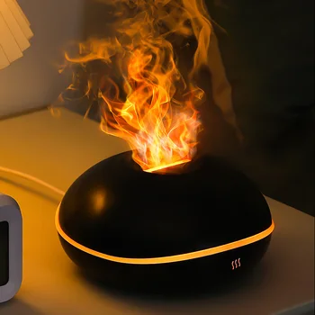 High Quality Aroma Diffuser Essential Oil Lamp 200ml USB Portable Air Humidifier with Color Flame Night Light 1