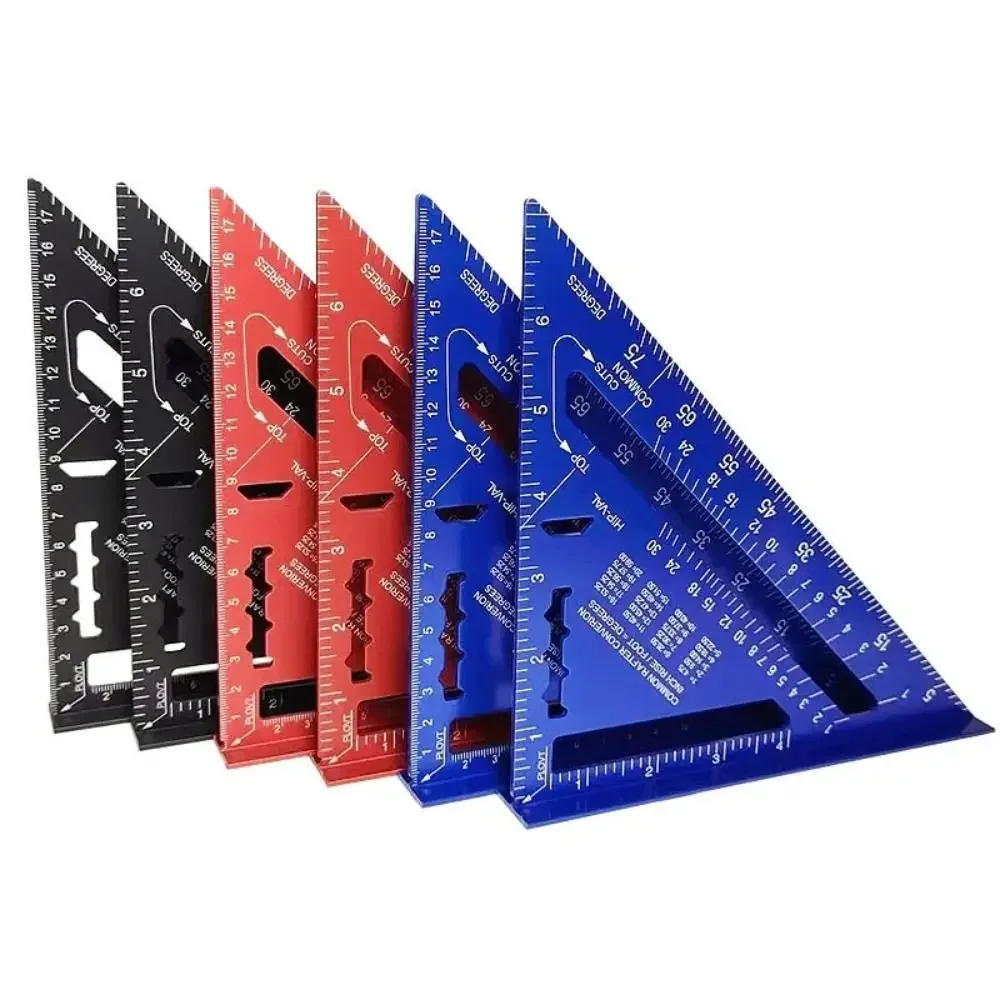 Triangle Ruler 7Inch Aluminium Alloy Measurement Tool