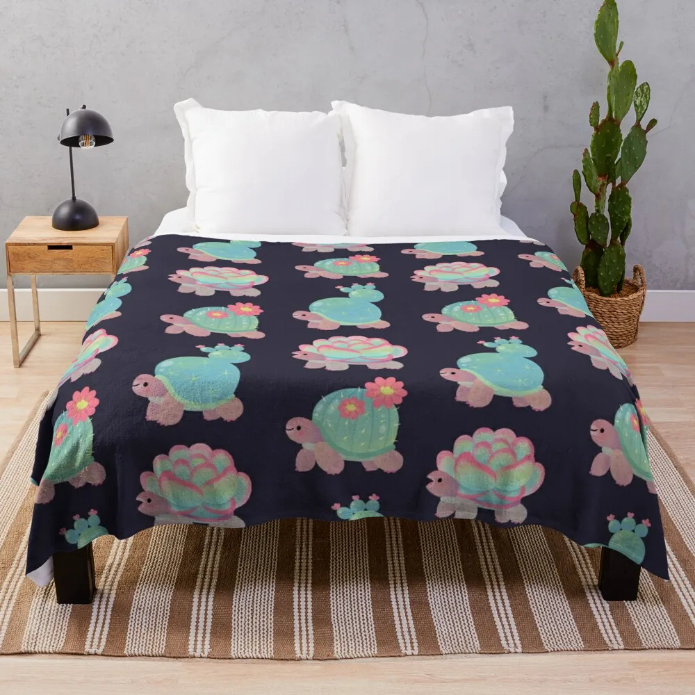 

Cactus tortoise Throw Blanket Decorative Throw Bed linens manga Blankets Sofas Of Decoration Blankets