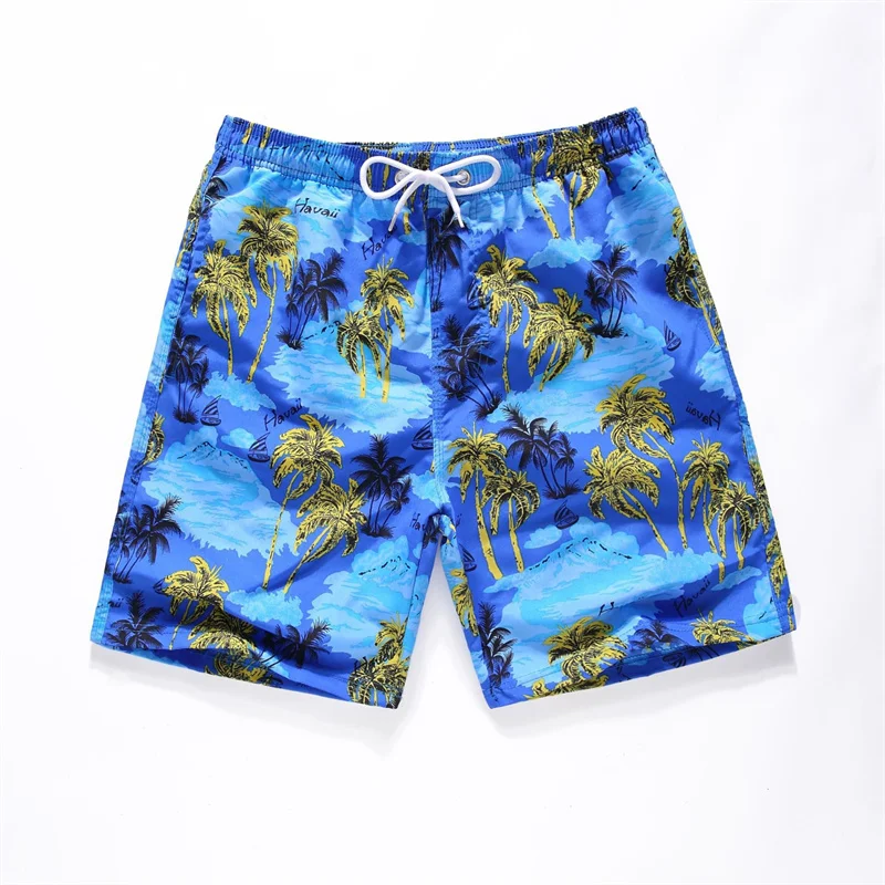 

Hawaiian Tropical Palm Tree 3d Print Beach Shorts Men Street Short Pants Surf Board Shorts Summer Outdoor Sports Swim Trunks