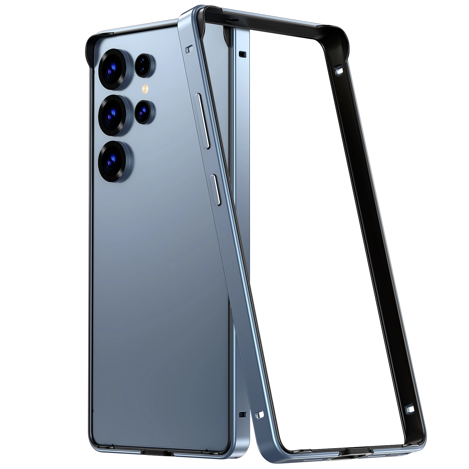 Aluminum Silicone Frame Metal Bumper Case - Enhanced Protection Accessory