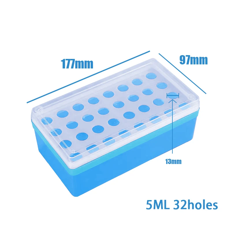 32/72/100Holes 1.5/5ML Container Tubes Boxes Plastic Holder Storage Sampling Case Bottle Lab Plastic Centrifuge Tube Storage Box plastic test tubes centrifuge tube