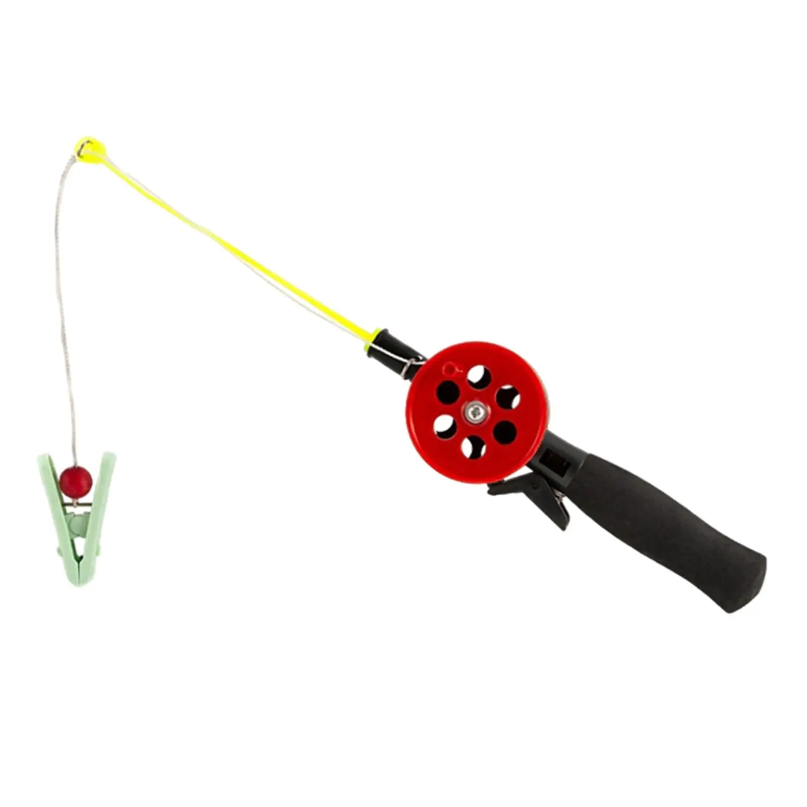 Short Ice Fishing Rod Winter Study Miniature Section Kid Fishing Rod Toy for Shrimp Catching Sea Fishing Holiday Outdoor Camping