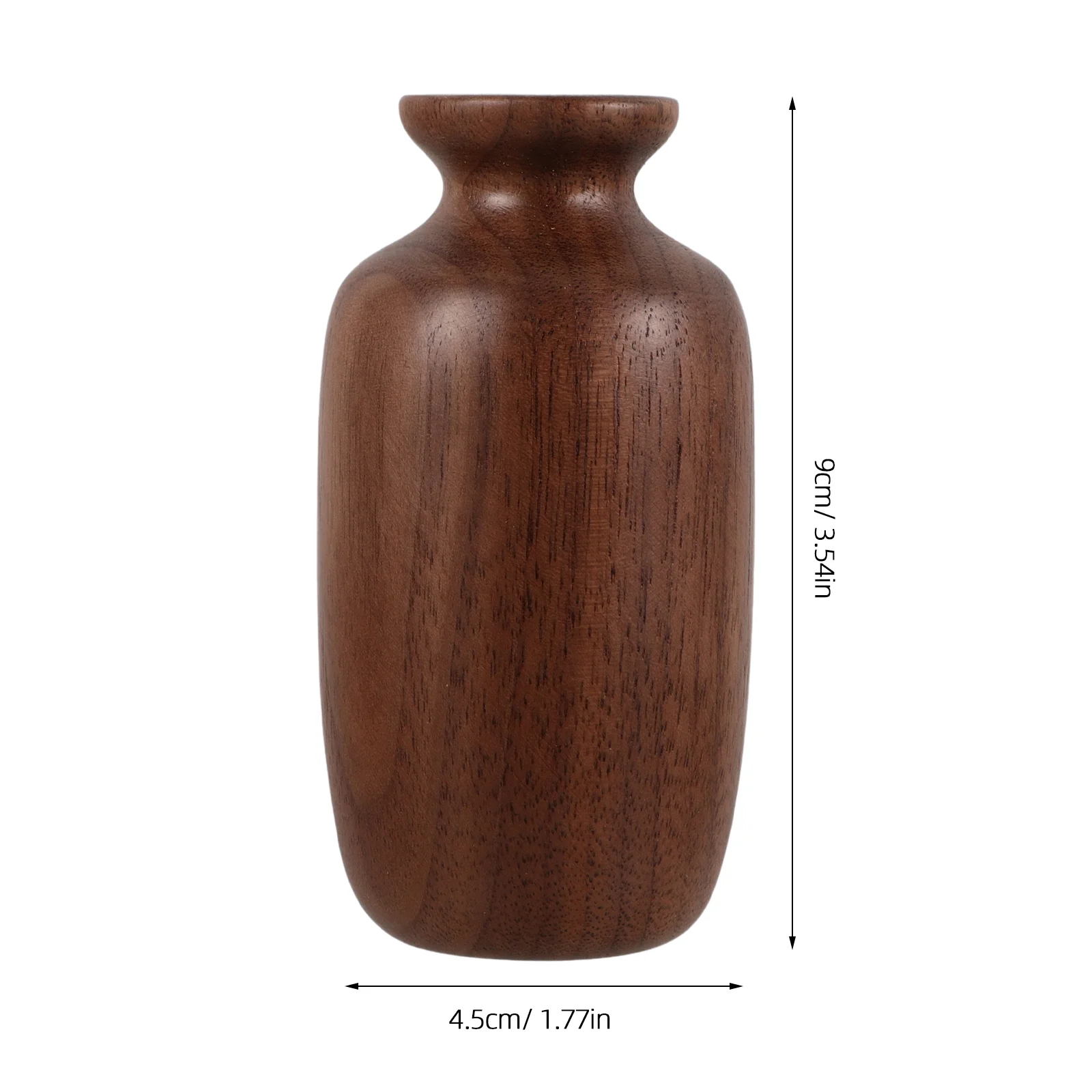 Bud Vase Plants Decor Table Centerpiece Decoration Wedding Wooden Dried Flower Office Retro 2
