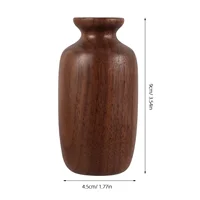 Bud Vase Plants Decor Table Centerpiece Decoration Wedding Wooden Dried Flower Office Retro 2