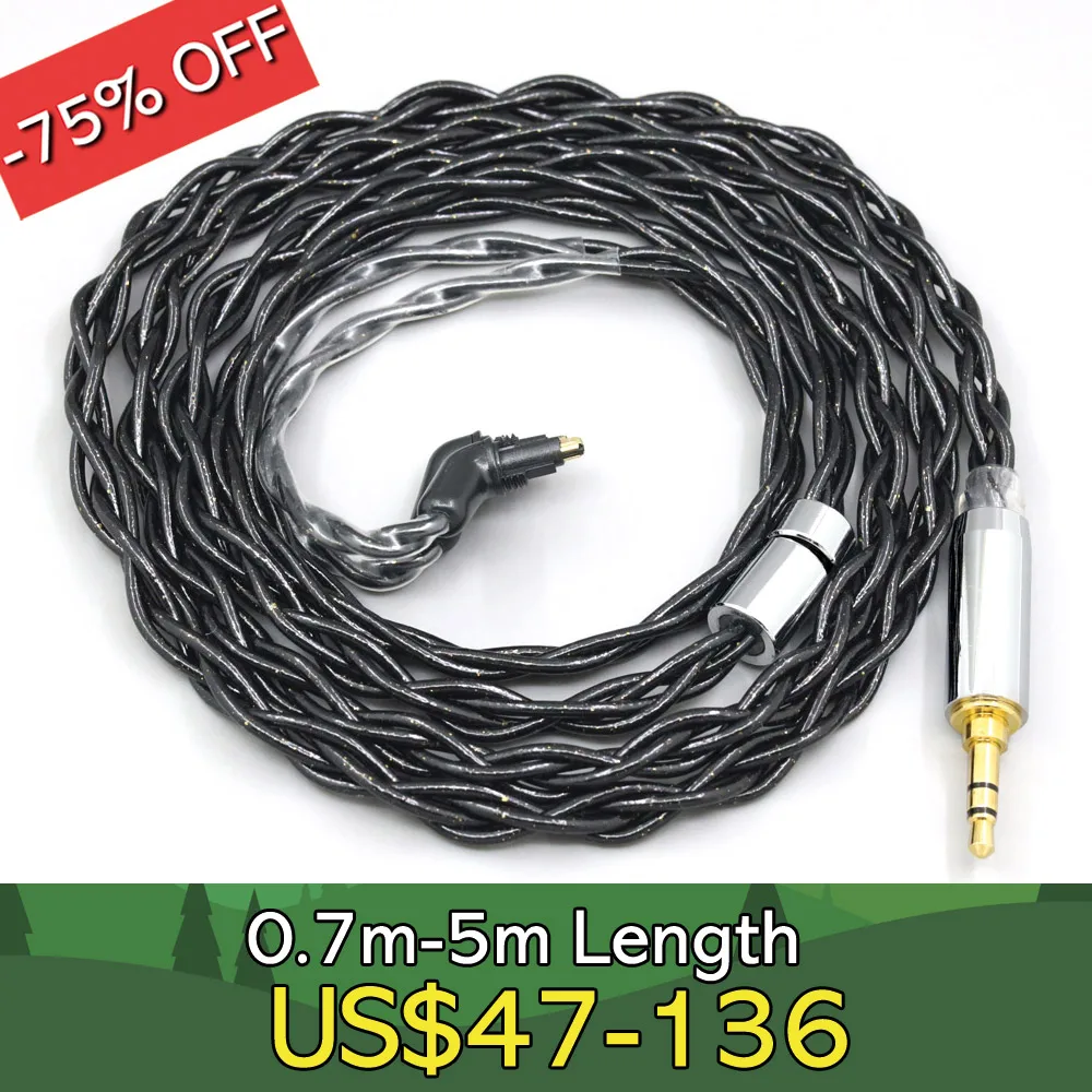 

99% Pure Silver Palladium Graphene Floating Gold Cable For Sony MDR-EX1000 MDR-EX600 MDR-EX800 MDR-7550 LN008319