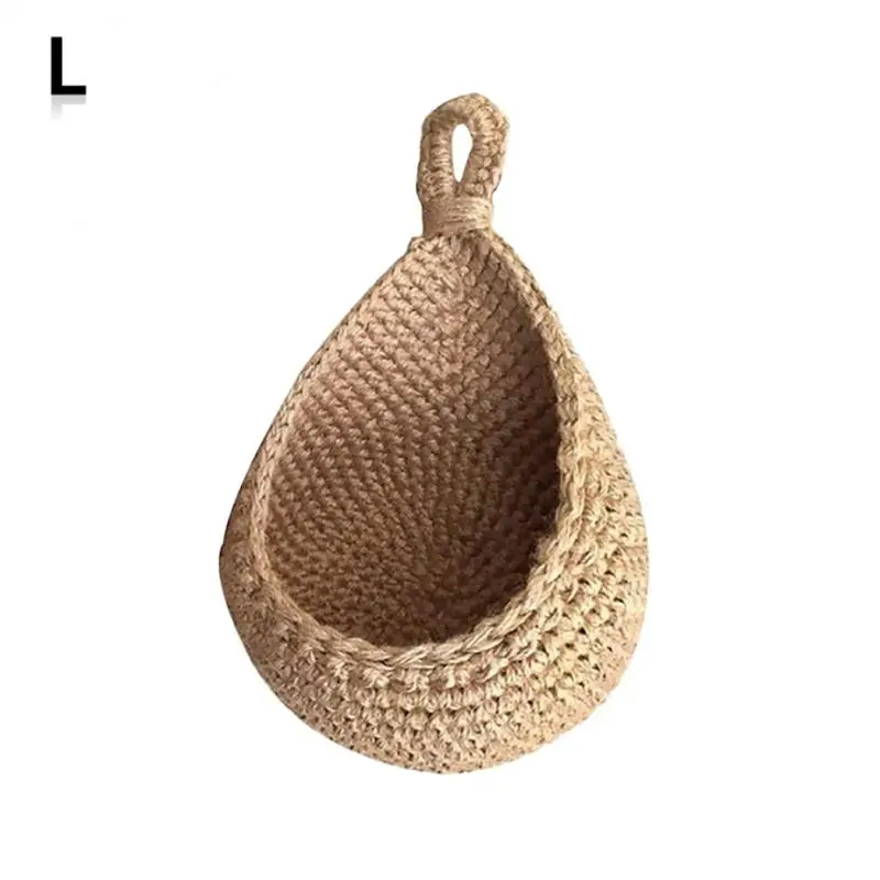 Panier Suspendu aux Légumes Paniers de Fruits en Corde de Chanvre de Style  Boho Sac Suspendu aux Légumes Tissé à la Main Décoratif Poche de Rangement  Respirante pour la Maison 