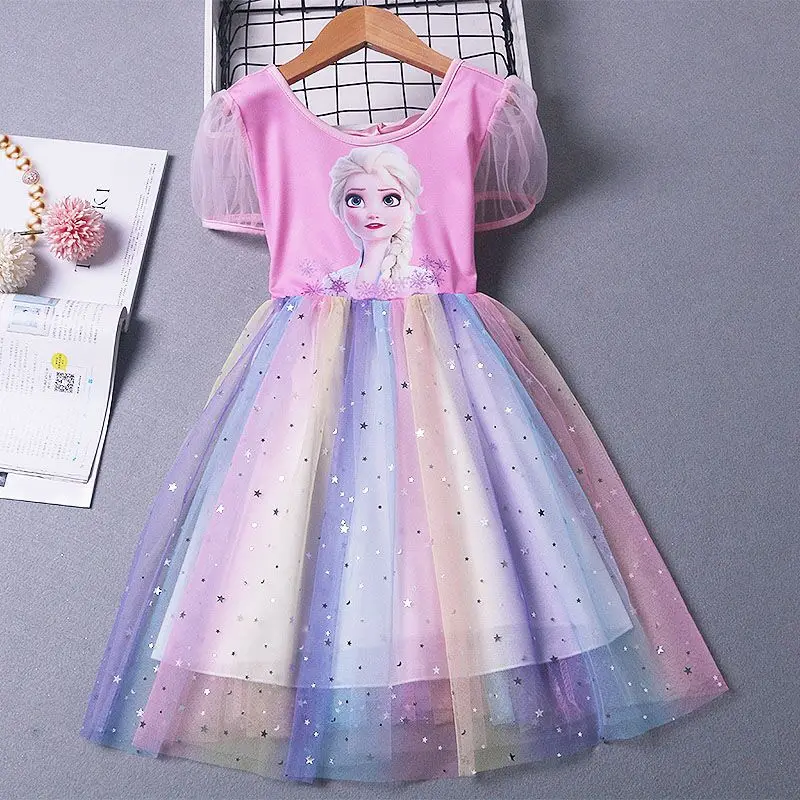 Winter Fleece Kids Clothes Frozen Elsa Anna Princess Warm Dresses Party Costume Vestidos Birthday Toddler Girls Outfits little girl skirt dress Dresses