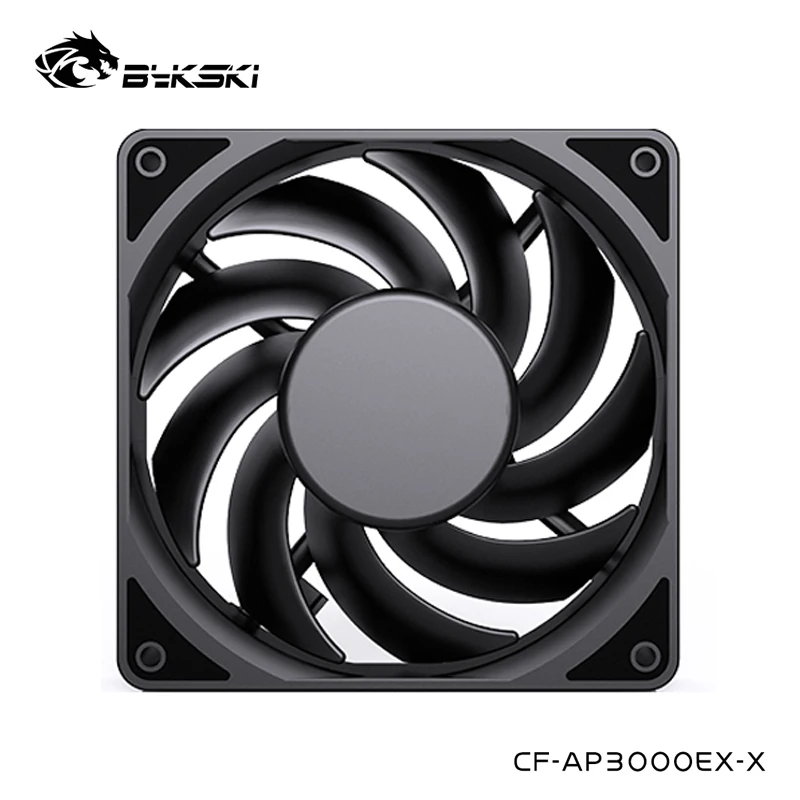 Bykski-poderoso Ventilador Pwm para Caixa do Computador Radiador de Alto Fluxo Cooler Master Max 3000rpm Dois Rolamentos de Esferas 120cm 4pin Cf-ap3000ex-x