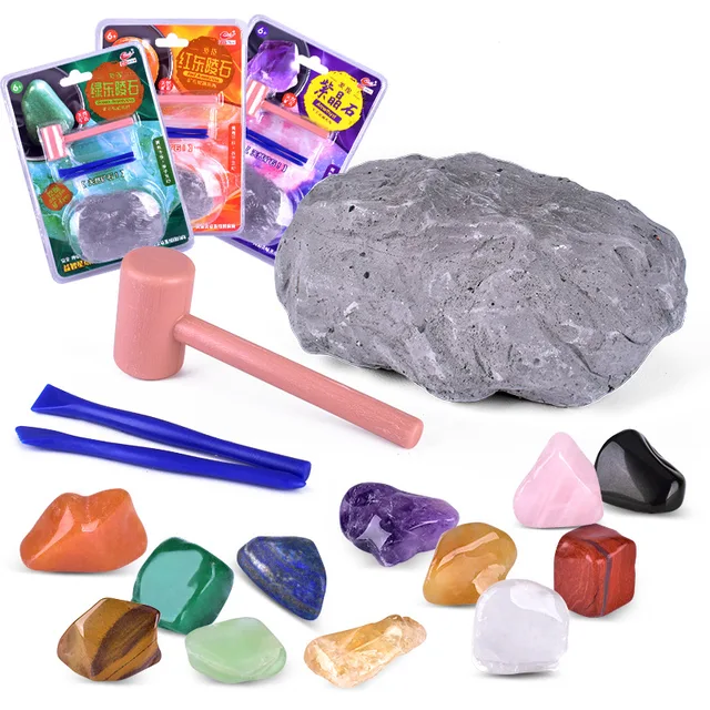 Archaeological Excavation of Ore DIY Manual Treasure Exploration Creative Gem Model Girl Gift Archaeological Toys Wholesale