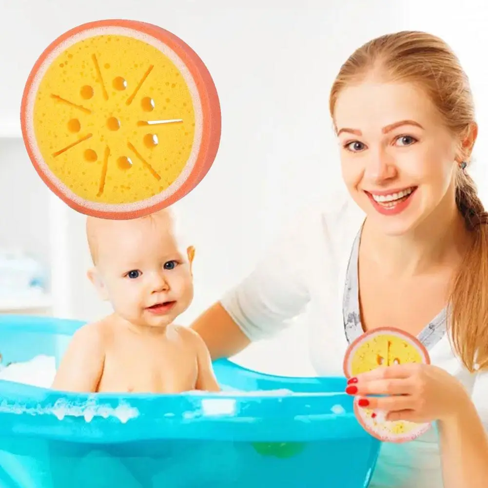 

Essential Cleaning For Fruit Sponge Bathing Compressed Sponge Bath Absorbent Cotton Cute Body Cleaning Sponge A3N7