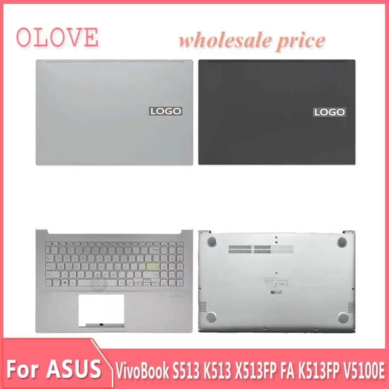 Nuovo Per Asus Vivobook S513 K513 X513Fp Fa K513Fp V5100E Laptop Lcd Cover Posteriore Cornice Anteriore Tastiera Inferiore Poggiapolsi Superiore