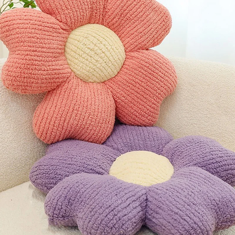 N84R-Flower Pillow, Flower Shaped Pillow, Flower Floor Pillow, Cute Flower Pillow, Aesthetic Pillow, Decorative Pillows 6