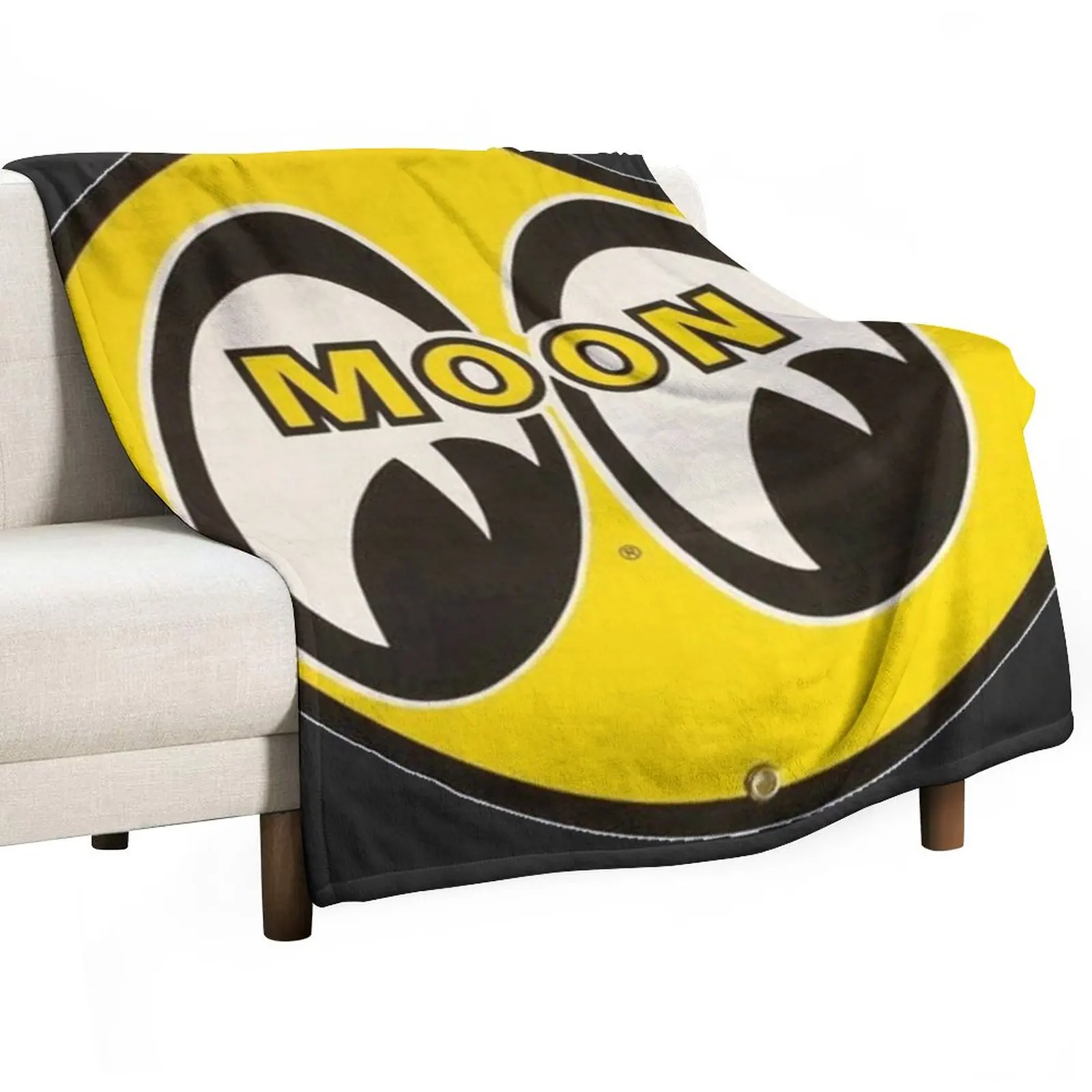 

Moon eyes Luna equipped with the classic logo Throw Blanket Designer Blankets Furry Blanket Travel Blanket