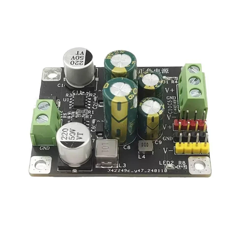 단일 전원 공급 장치 모듈을 이중 전원 공급 장치 모듈로 변환 6.5V-35V 입력을 ±5V 출력으로 변환 초저리플 500mA 출력 전원 공급 장치 모듈