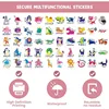 Kids Dress Up Storage with Mirror, Kids Closet with 5 Hanger and Stickers, Opening Hanging Costume Closet Wardrobe for Kids 3