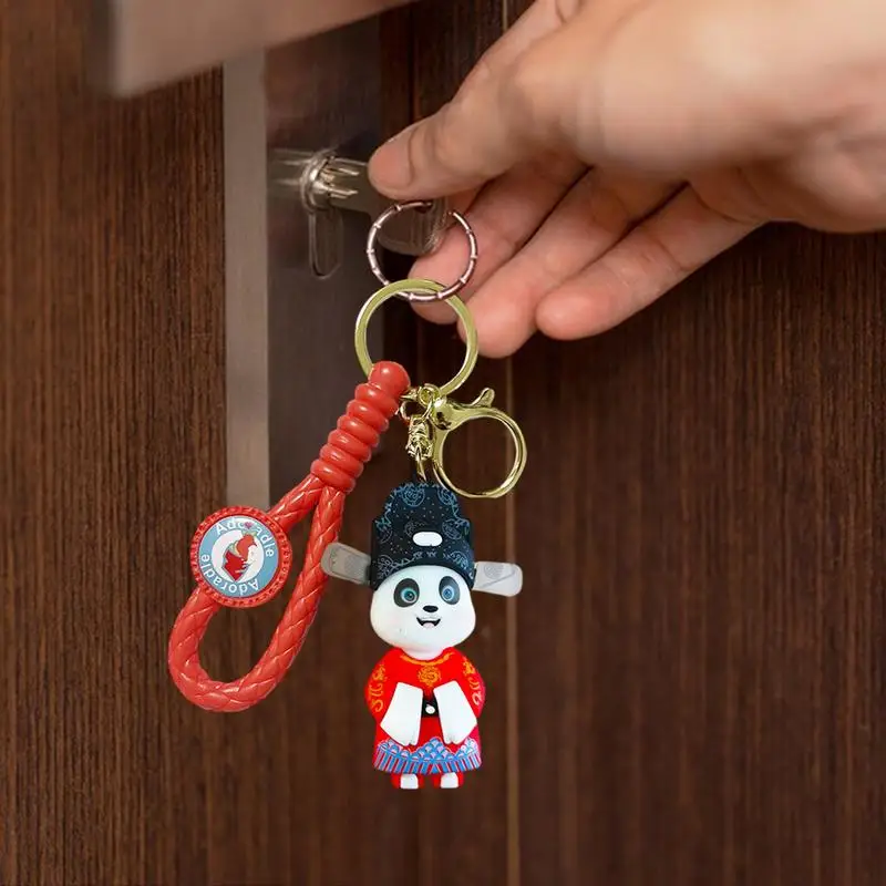 

Creative Chinese Peking Operas Keychain Men Bag Pendant Gift Car Key Chain Accessories Key Ring Animal Key Organizer Car Key