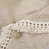 Cotton Muslin Swaddle Blankets for Newborn Baby Tassel Receiving Blanket New Born Swaddle Wrap Infant Sleeping Quilt Bed Cover 6