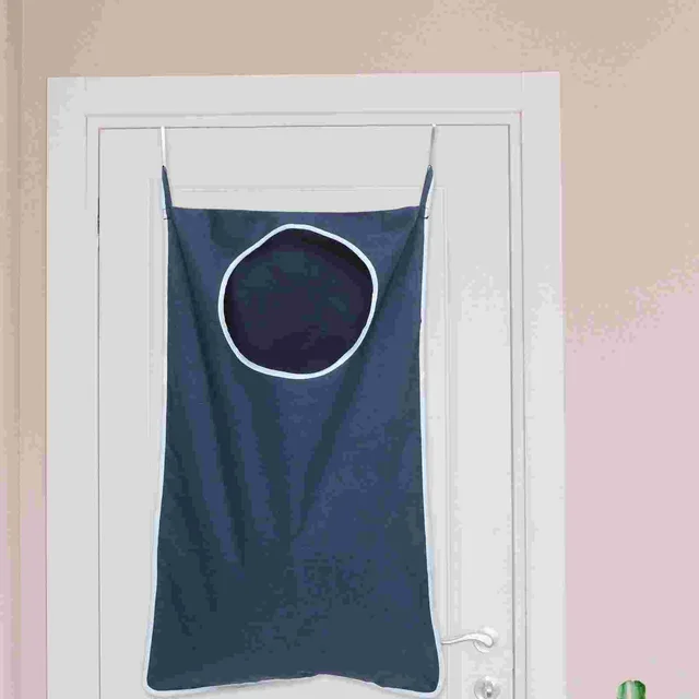 Összecsukható Mosodai Kosár Tároló Táska Az Ajtózsákok 84X57Cm Nettó Fürdőszoba Szürke Hópehely Ruhák - Image 4