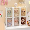Labubu Display Box Transparent Glass Labubu Doll Storage Blind Box 8-14cm Decorations for Labubu Doll Box Dustproof And Moisture 6