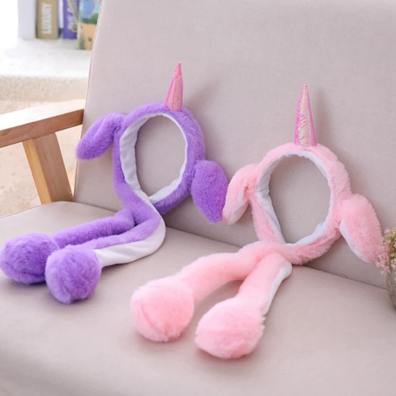 

Funny Dancing Rabbit Ear Hat Cute Caps Animal Plush Women's Hat Gift For Kids Children Girls Boy Wrap Warm Hat Sombrero Mujer
