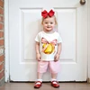 Adorable Infant Girl Casual Wear Pink Floral Print Sleeveless Top and Denim Shorts 2 Piece Set for Summer Fun 1