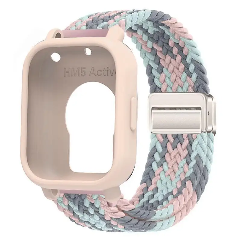 Silicone Case with Elastic Nylon Strap and Magnetic Buckle - Durable Strap Protector Case