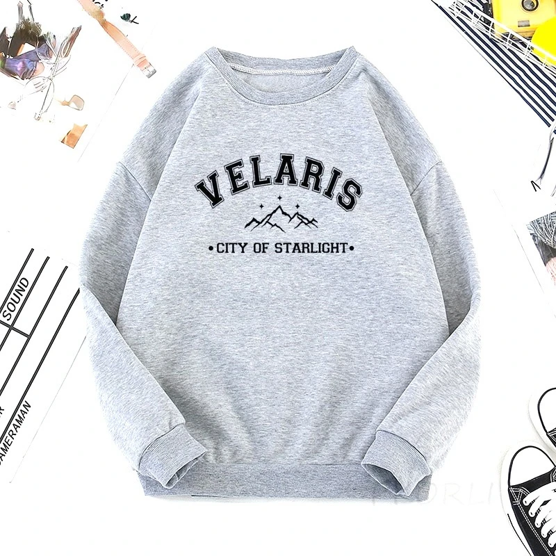 Spring and autumn printing capless sportswear women's fashion casual simple long-sleeved letter printing sweater