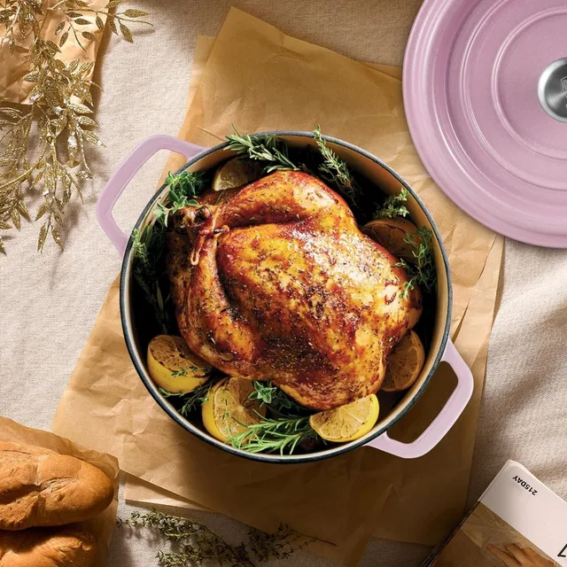 Mueller DuraCast 6 Quart Enameled Cast Iron Dutch Oven Pot with Lid,  Heavy-Duty Casserole Dish, Braiser Pan - AliExpress