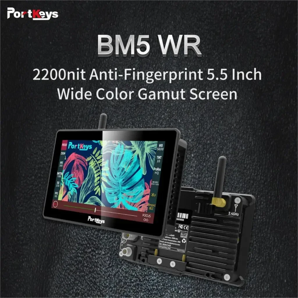 Portkeys BM5 III 5.5" 2200Nit 3G SDI Camera Control Touchscreen Monitor for Canon for Sony RED KOMODO/BMPCC 4K/6K