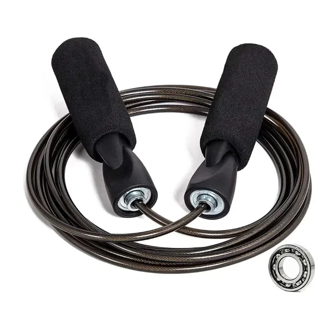 Steel Wire Skipping Rope Adjustable Length and Speed Skipping Rope Fitness Children's and Adult Sports Portable Sports Training 2