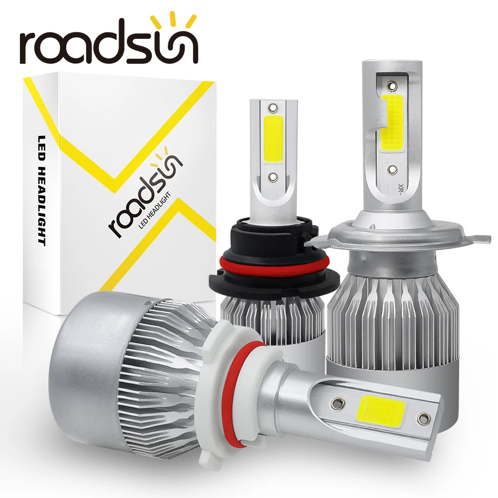 Bombilla LED para faro delantero de coche, haz alto de 38w, HB4 HB3