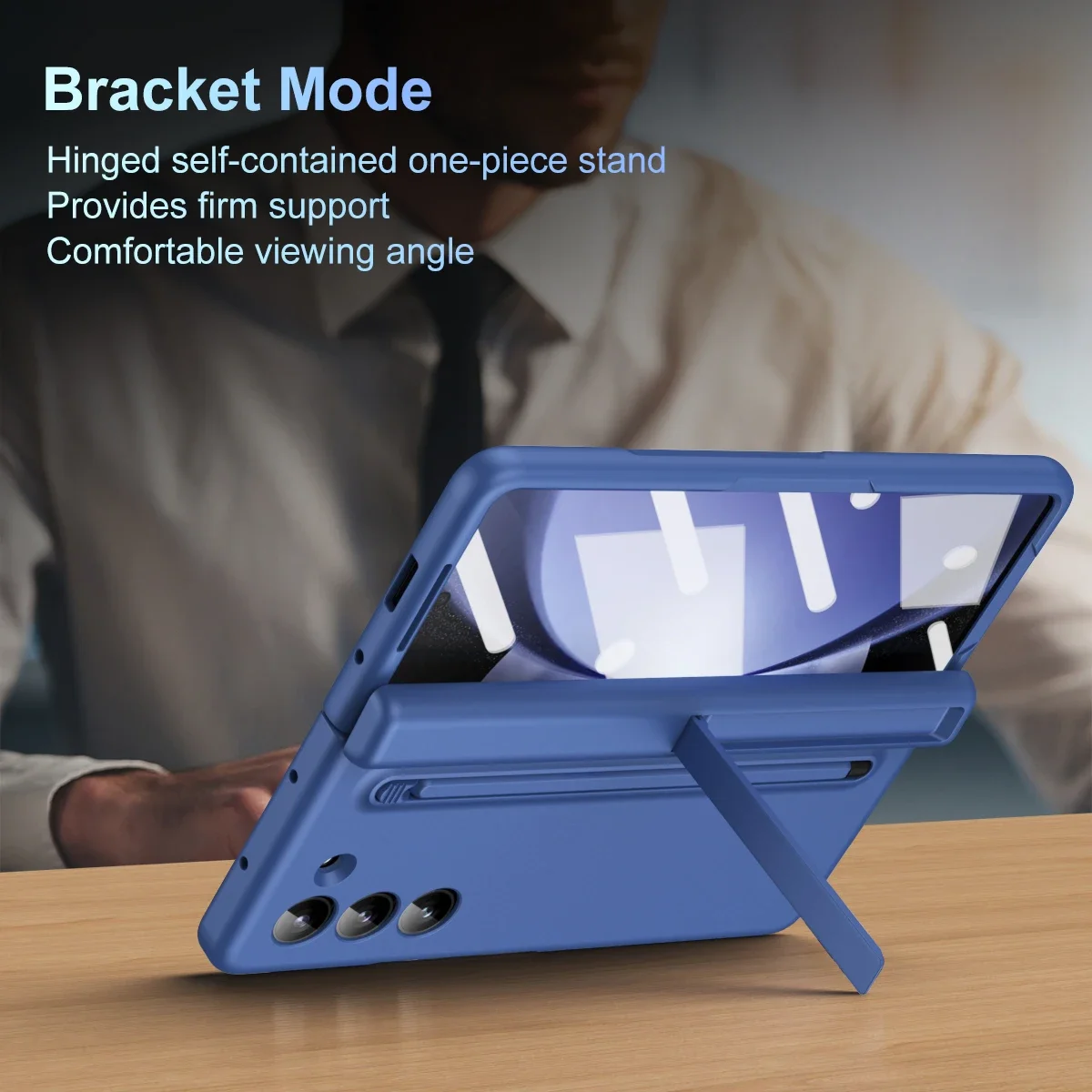 360 Full Protection Hinge case for Samsung Galaxy Z folding 5 4 3 Tempered glass film original stylus folding cover holder