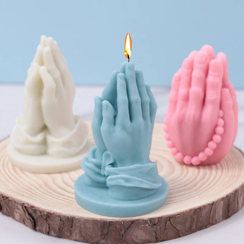 Prayer Hand Candle Mold 1